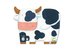 Puzzle 24 pièces Les vaches à la ferme - DJECO