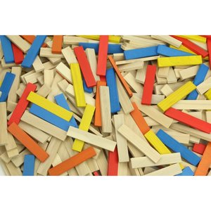 Batibloc color 100 planchettes en bois massif colorées - Vilac4