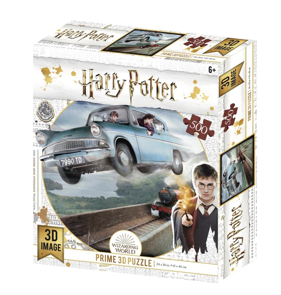 Puzzle 3D - Harry Potter - voiture volante - Des dès en bois : Jeux de  société - Jouets en bois - Location de jeux