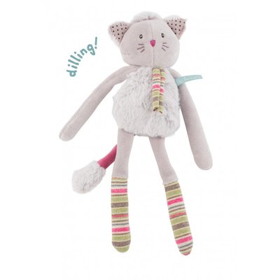 Hochet chat gris Les Pachats - Moulin Roty