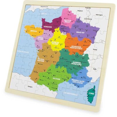 Puzzle France (72 pcs) -  Ulysse couleur d'enfance