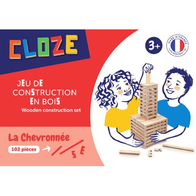 Jeu de construction bois La chevronnée - Cloze