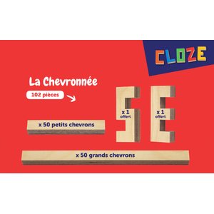 Jeu de construction bois La chevronnée - Cloze4