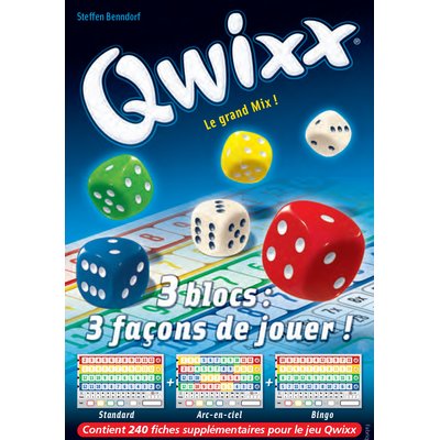QWIXX - Recharge BLOC DE SCORE (3x80 fiches)